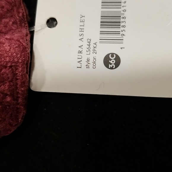 💕LAURA ASHLEY💕 2 Pack Bras ~ Pink & Blue Lace 36C NWT - Picture 13 of 15